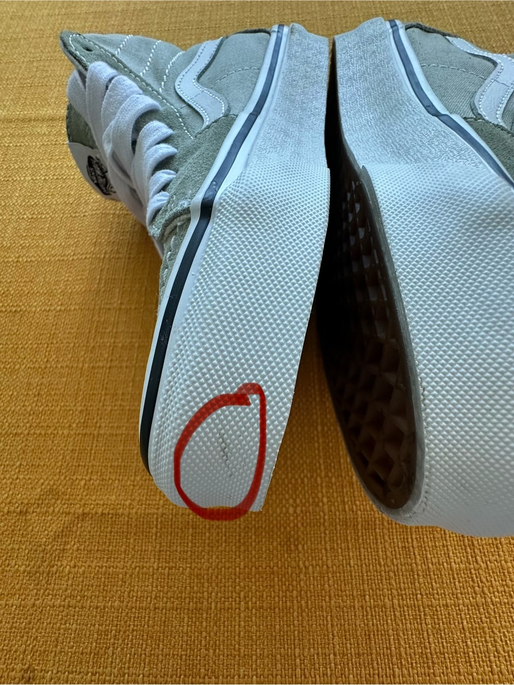 Vans Off the Wall Sage green sneakers with white sole, unisex for both sexes. - Picture 6 of 16